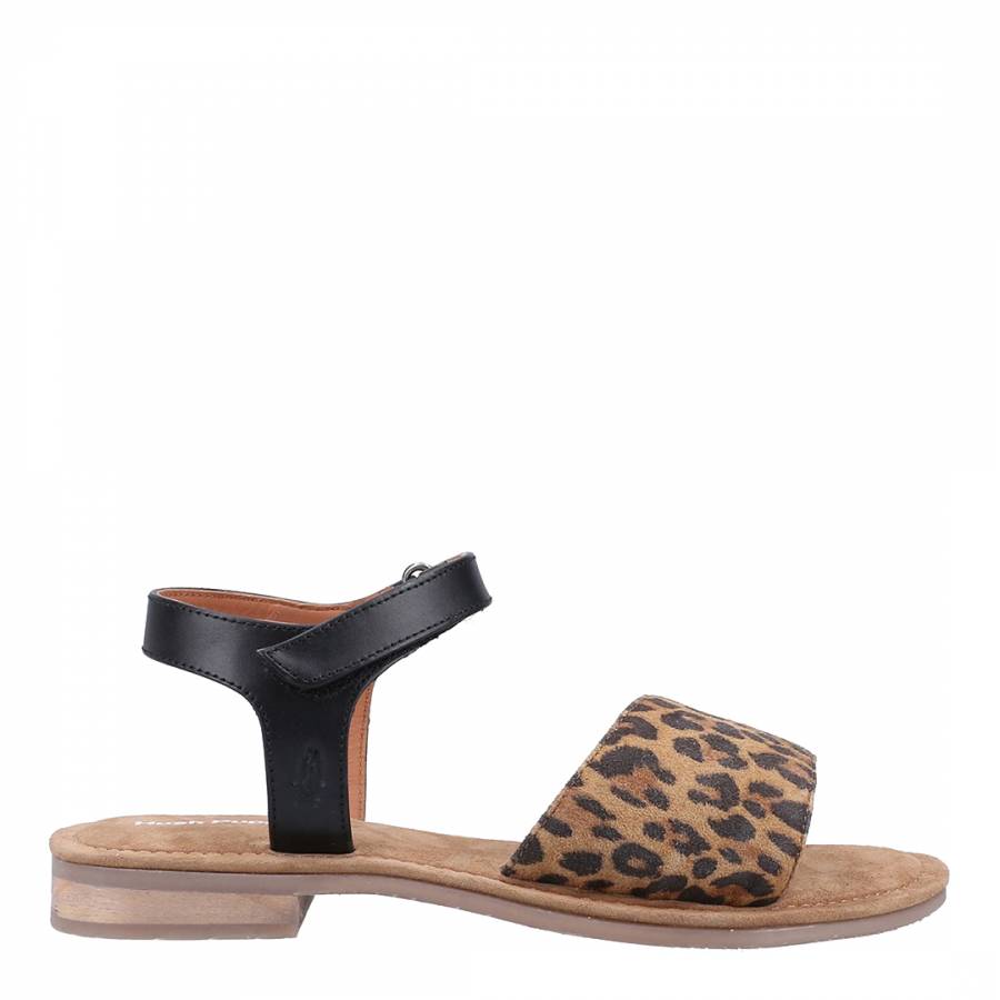 Leopard Anabelle Ankle Strap Sandals