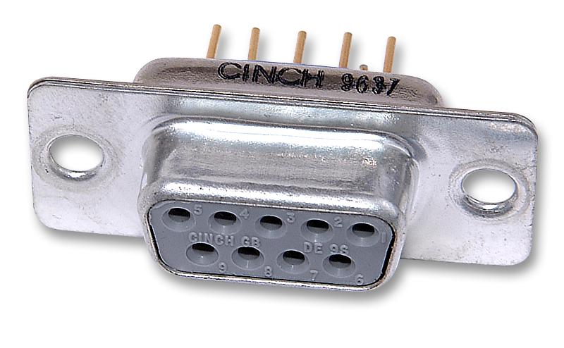 Cinch Connectivity Solutions Fde-9Sol2T2/1-Lf Socket, D, Filtered, Pcb, 9Way