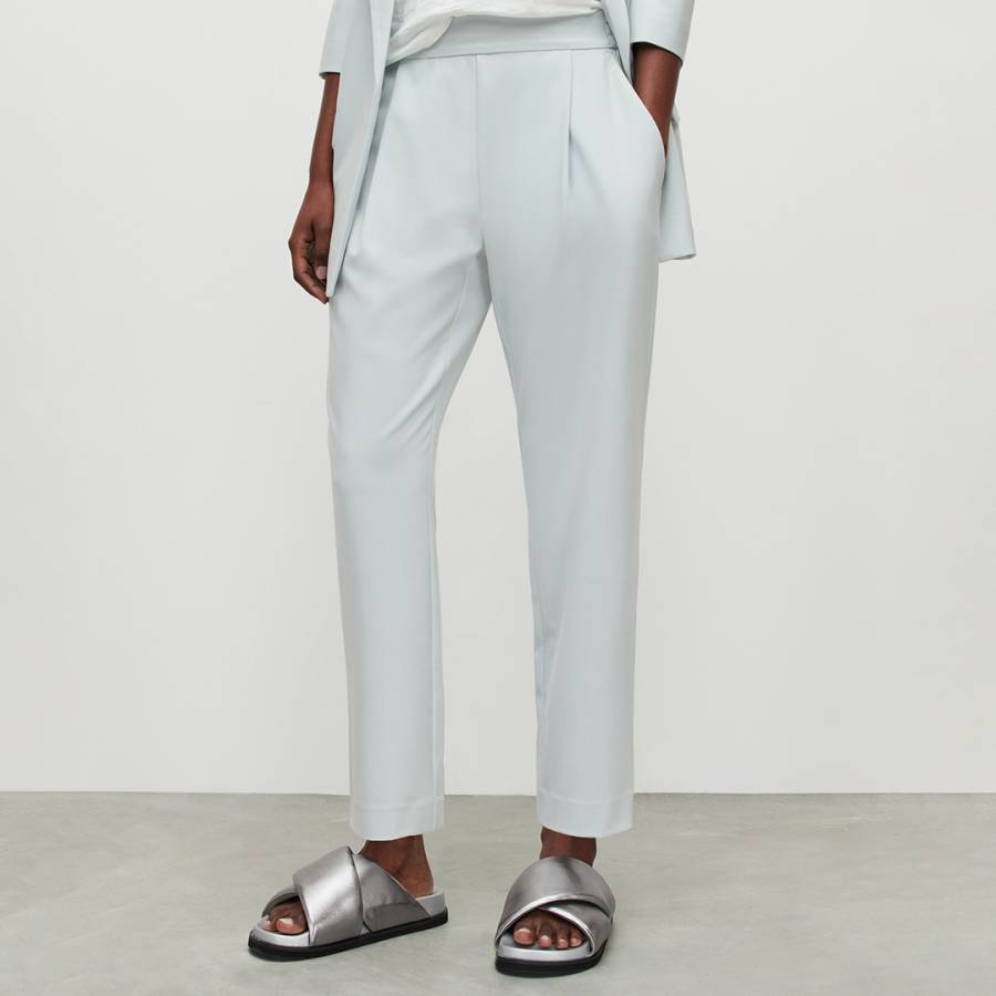 Pale Blue Aleida Tri Trousers