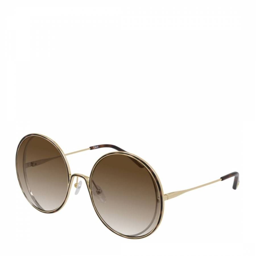 Womens Chloe Gold Sunglasses 61mm