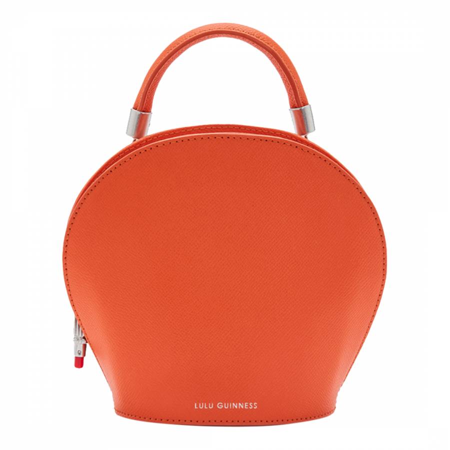 Clementine Orange Leather Willow Handbag