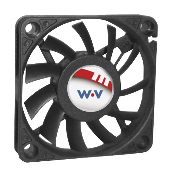 Wakefield Thermal Dc0601012U2B-2T0 Axial Fan, 60mm, 12Vdc, 19.9Cfm, 37Dba