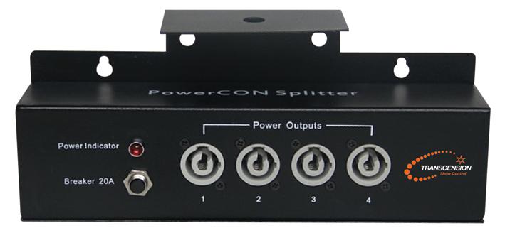 Transcension Powercon Distributor Powercon Distributor, 1 In, 4 Out