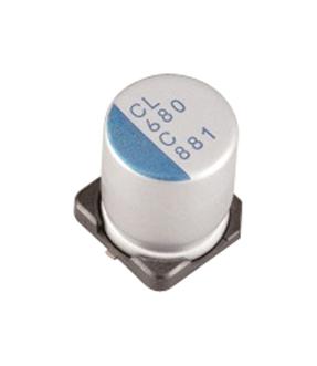 NIchicon Pcl1D181Mcl1Gs Capacitor, 180Uf, 20V, Alu Elec, Polymer, Smd