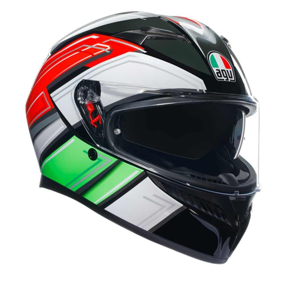 AGV K3 E2206 MPLK Wing Black Italy 007 Full Face Helmet XS