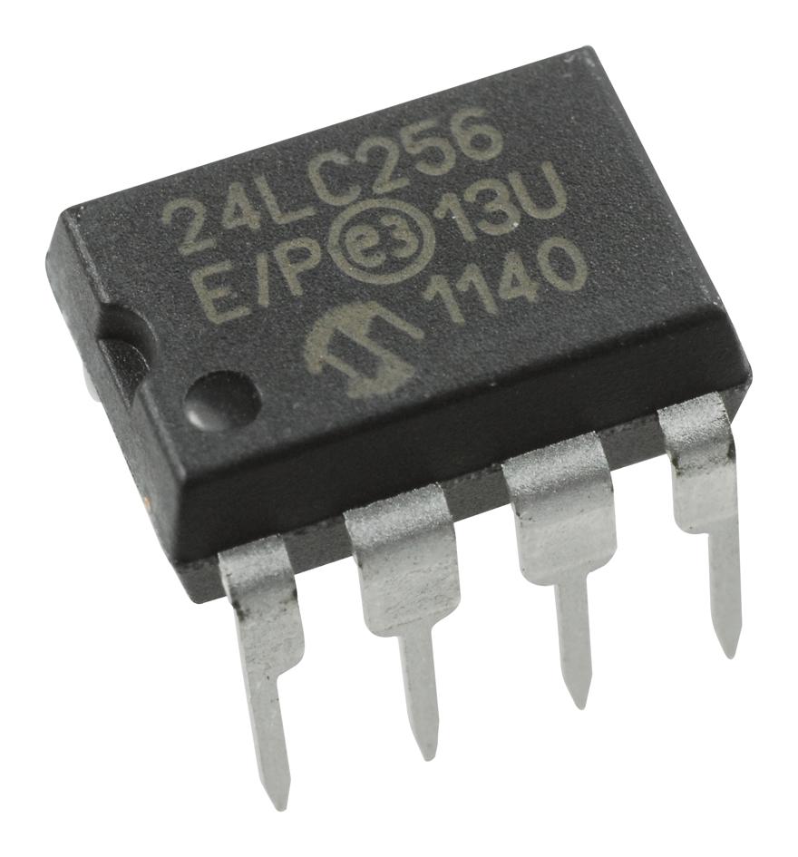 Microchip Technology Technology 24Lc256-E/p Eeprom, 256Kbit, -40 To 125Deg C