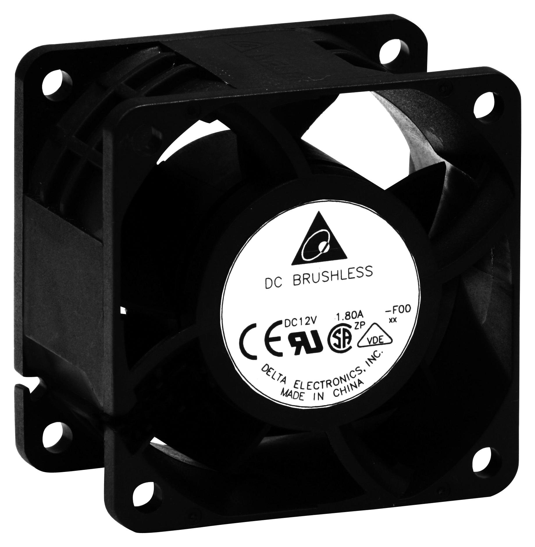 Delta Electronics/fans Afb0624Hb Axial Fan, 60mm, 24Vdc, 15.36Cfm, 32Dba