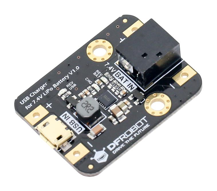 DFRobot Dfr0564 Usb Charger Board, Lipo Battery 7.4V Brd