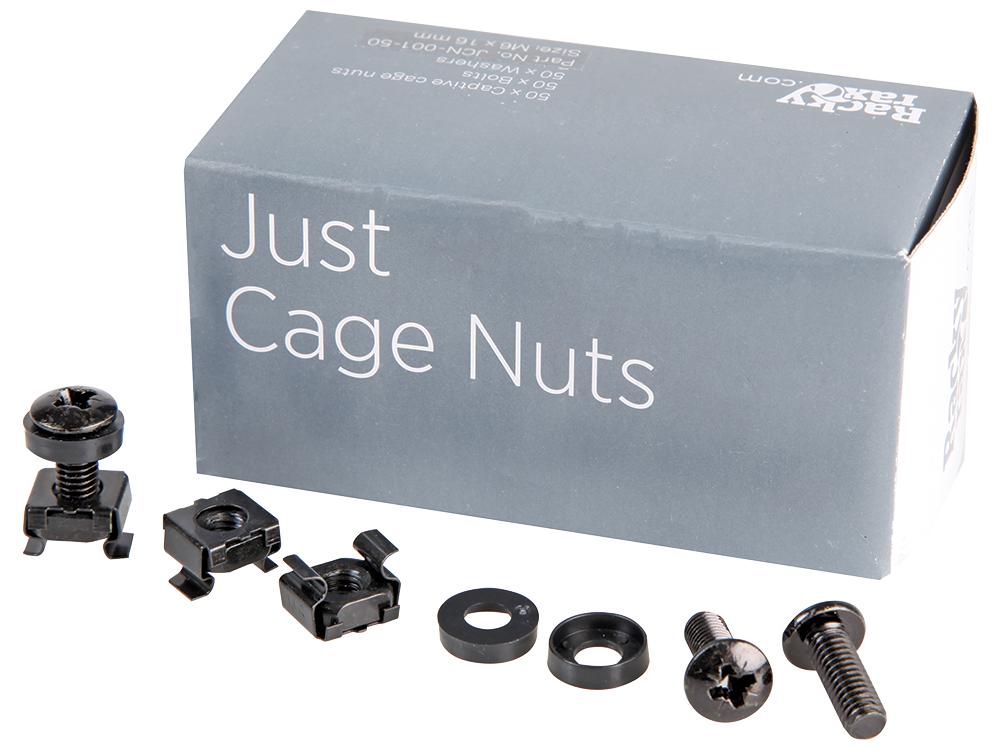 Rackyrax Jcn-1 Cage Nuts & Bolts 50 Pack