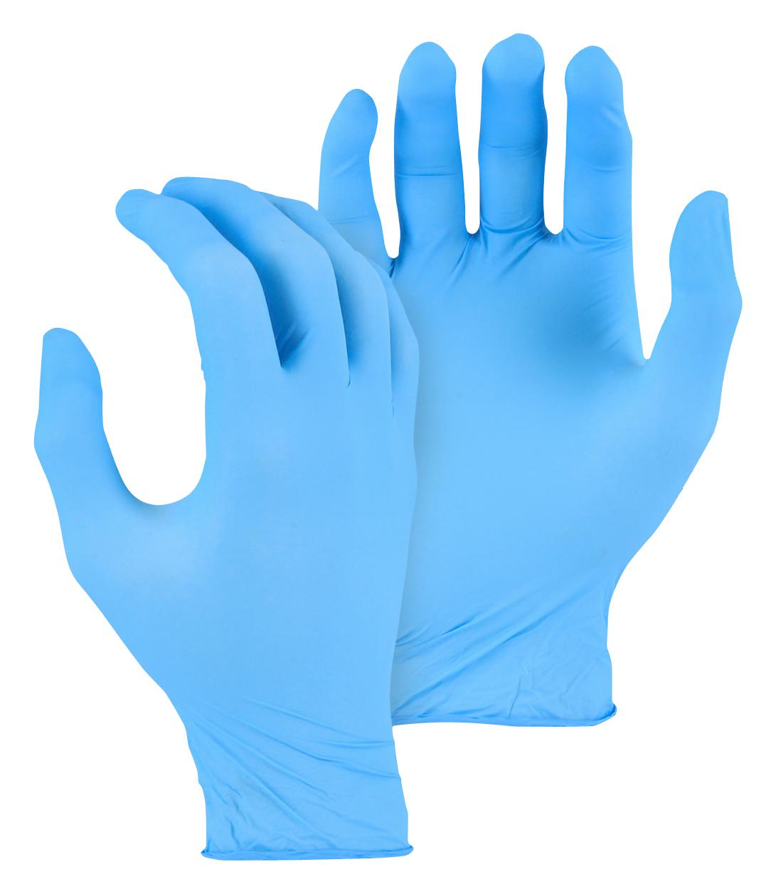 Majestic 3273/11 X-Large NItrile Gloves, Disposable, Blue