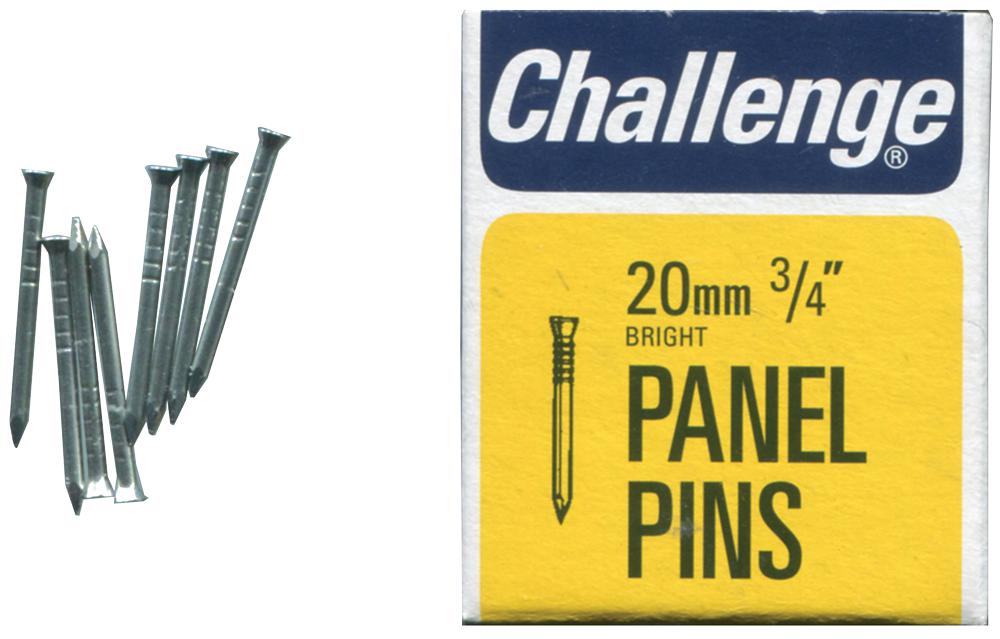 Challenge 10606 Panel Pins Bright, 20mm (50G)