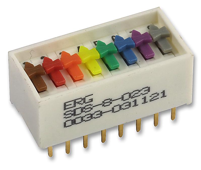 Erg Components Sds-8-023 Switch, Dil, St, 8Way