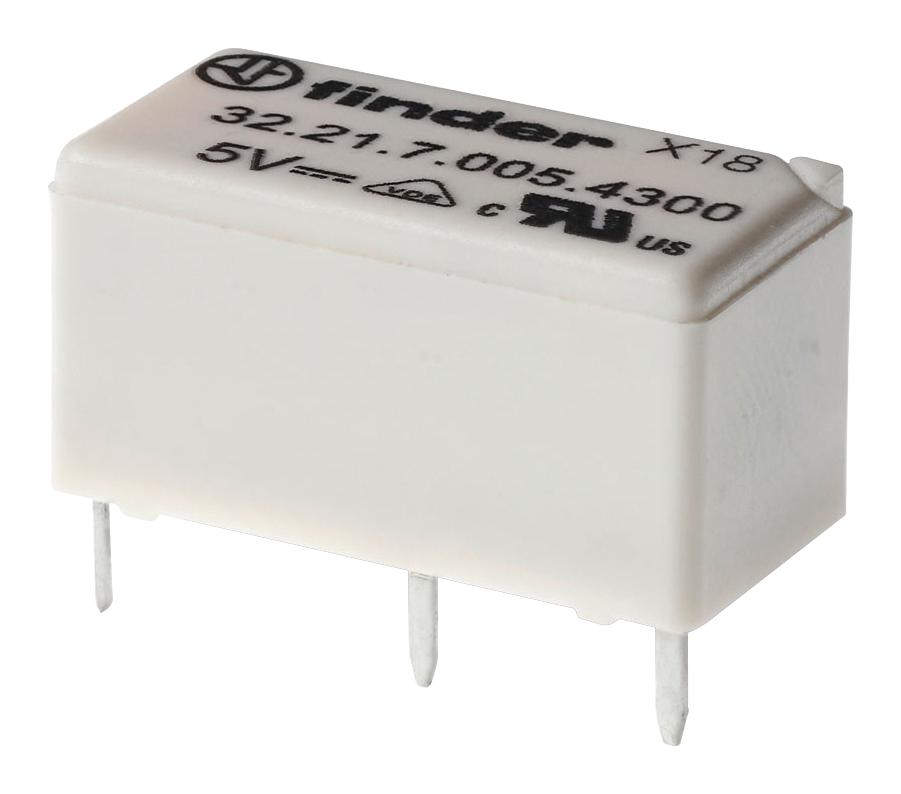 Finder Relays Relays 32.21.7.005.4000 Subminiature Relay, Spdt, 6A, 250Vac, Th