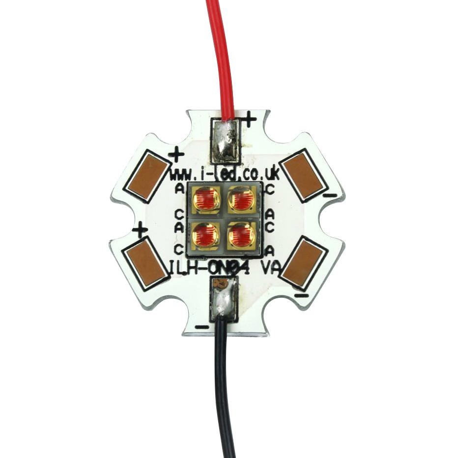 Intelligent Led Solutions Ilh-Ow04-Red1-Sc211-Wir200. Led Module, Red, 625Nm, 284Lm, 3.64W