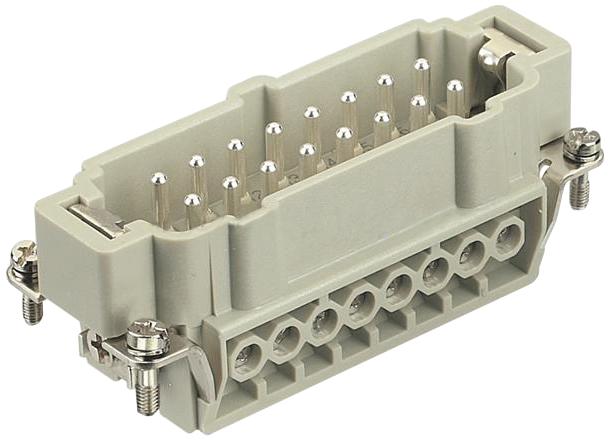 HARTING 09330162611 Rectangular Han Insert, Plug 16 Position Screw