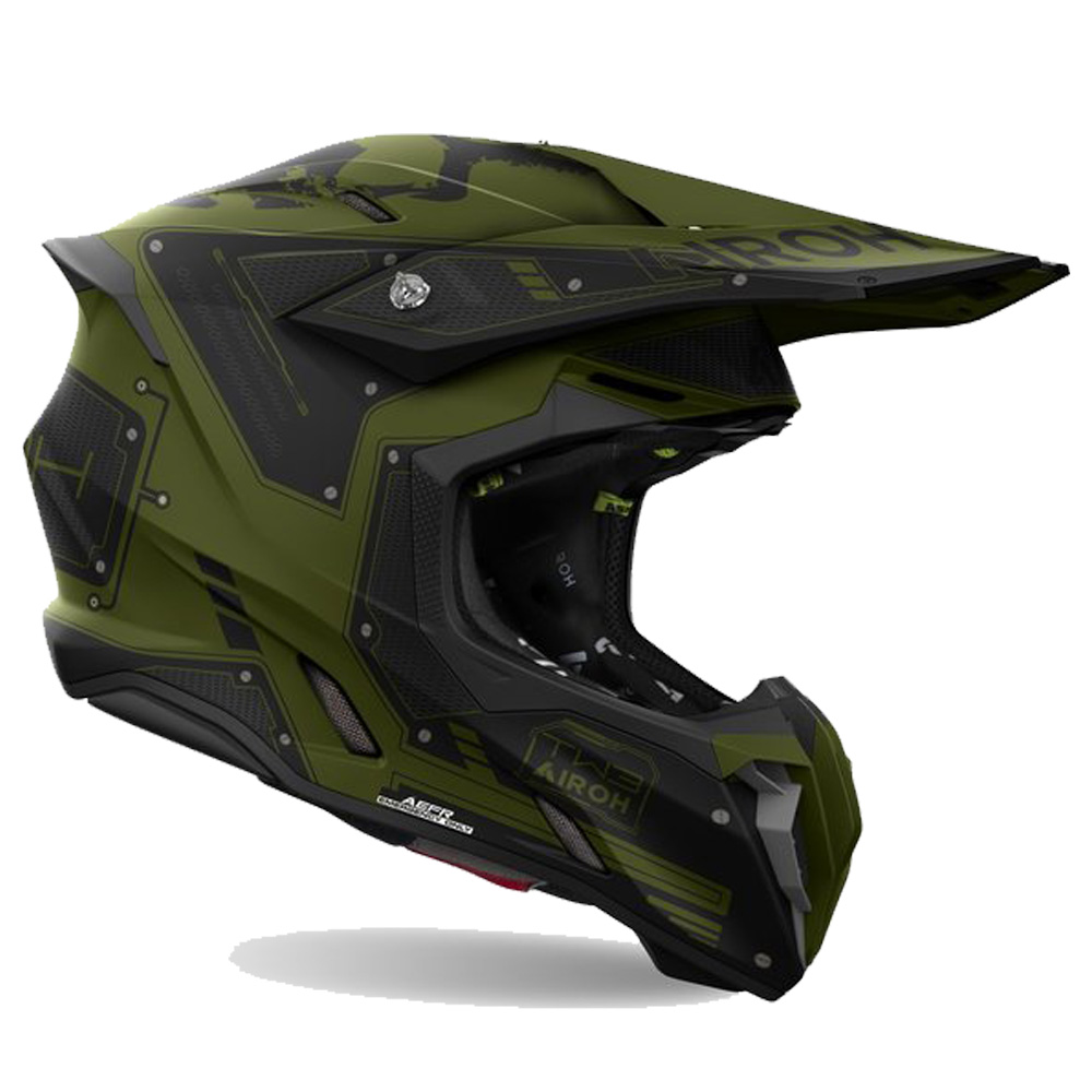 Airoh Twist 3 Military Black Green Offroad Helmet S