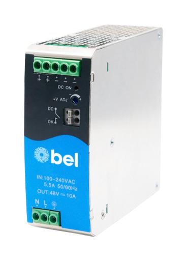Bel Power Solutions Lec480-24 Power Supply, Ac-Dc, 24V, 20A