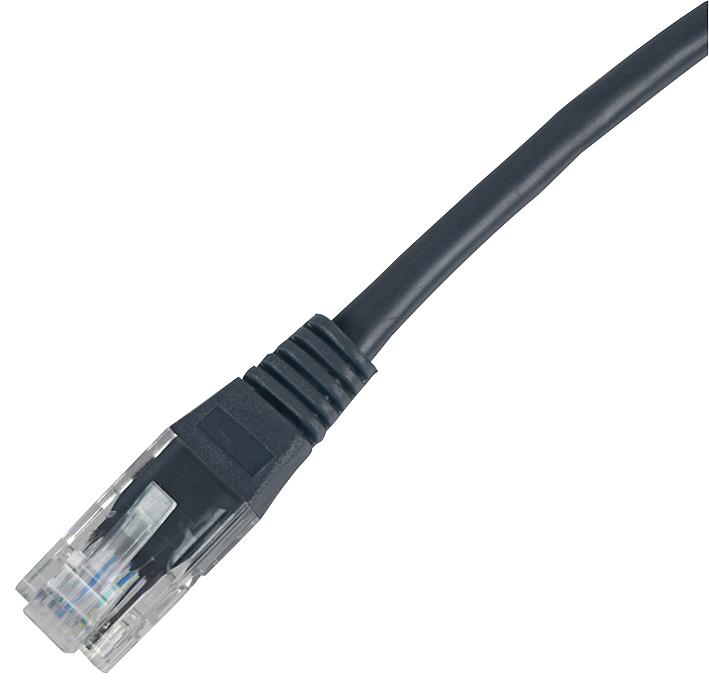 Connectorectix Cabling Systems 003-3Nb4-010-09B Lead, Cat5E Utp, Black 1M