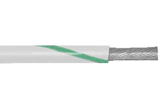 Alpha Wire 3055 Wg001 Wire, Wh/gr, 18Awg, 16/30Awg, 304.8M