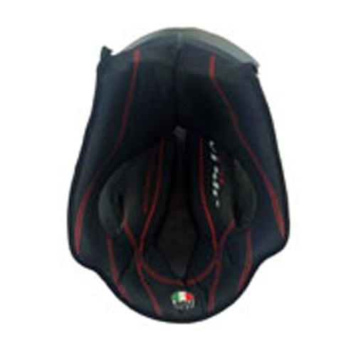AGV Race 2 Top Pad For AGV Corsa and Pista Black Red L
