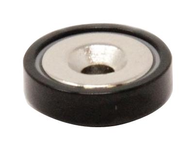Eclipse Magnetics E1101/neo/blk/f Pot Magnet, 20mm X 7.2mm, Neodymium, Blk