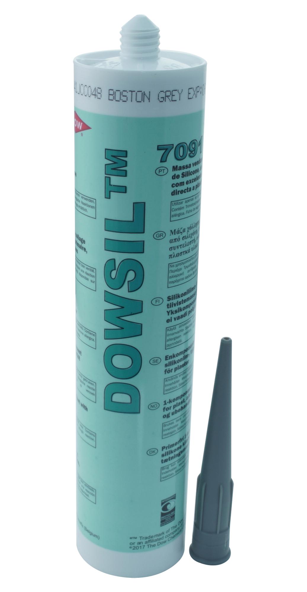 Dow 7091 Grey, 310Ml Silicone Elastomer Sealant, Crt, Gry