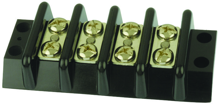 Marathon Special Products 404 Terminal Block, Barrier, 4 Position, 22-10Awg