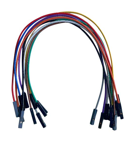 Twin Industries Tw-Ff-10C Jumper Wires, Multi-Colored, 10Cm, 24Awg