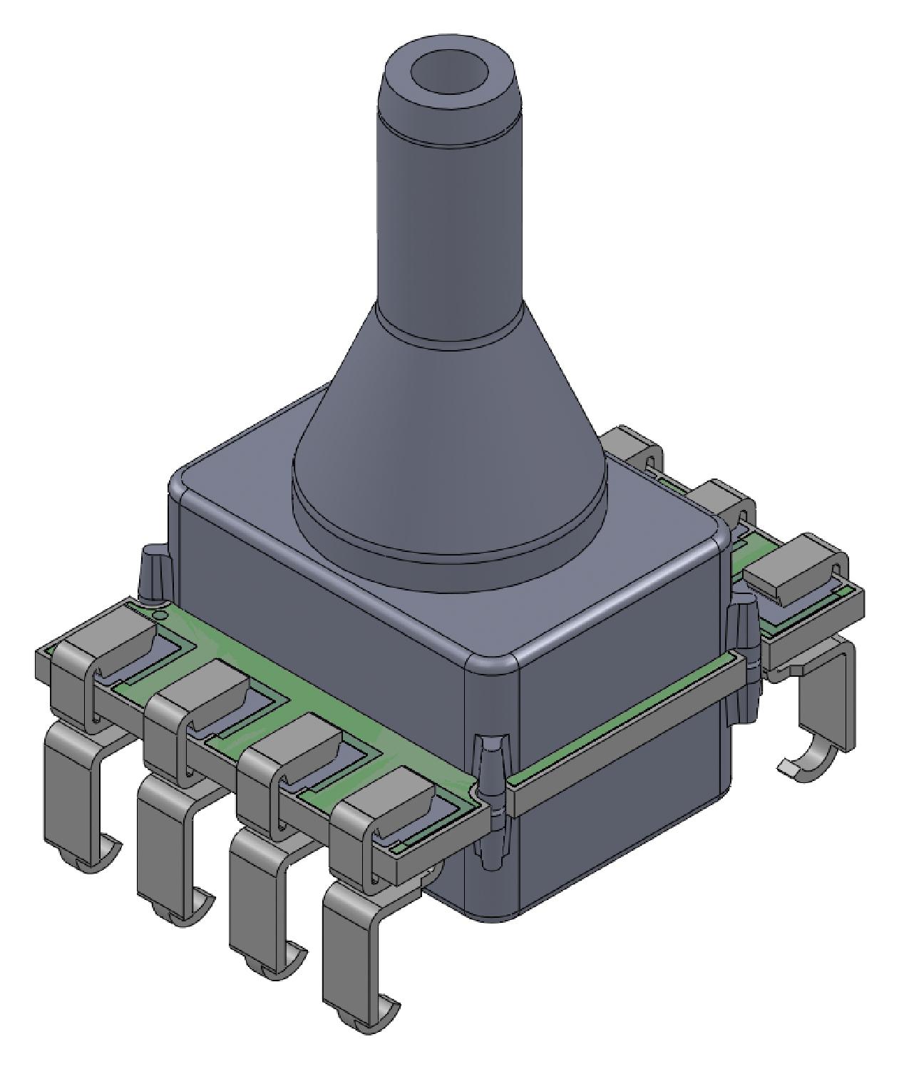 Amphenol All Sensors Elvh-M050D-Hknj-C-N6A4 Pressure Sensor, 50Mbar, Diff, I2C