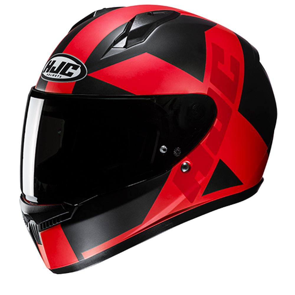 HJC C10 Tez Black Red Full Face Helmet Size L