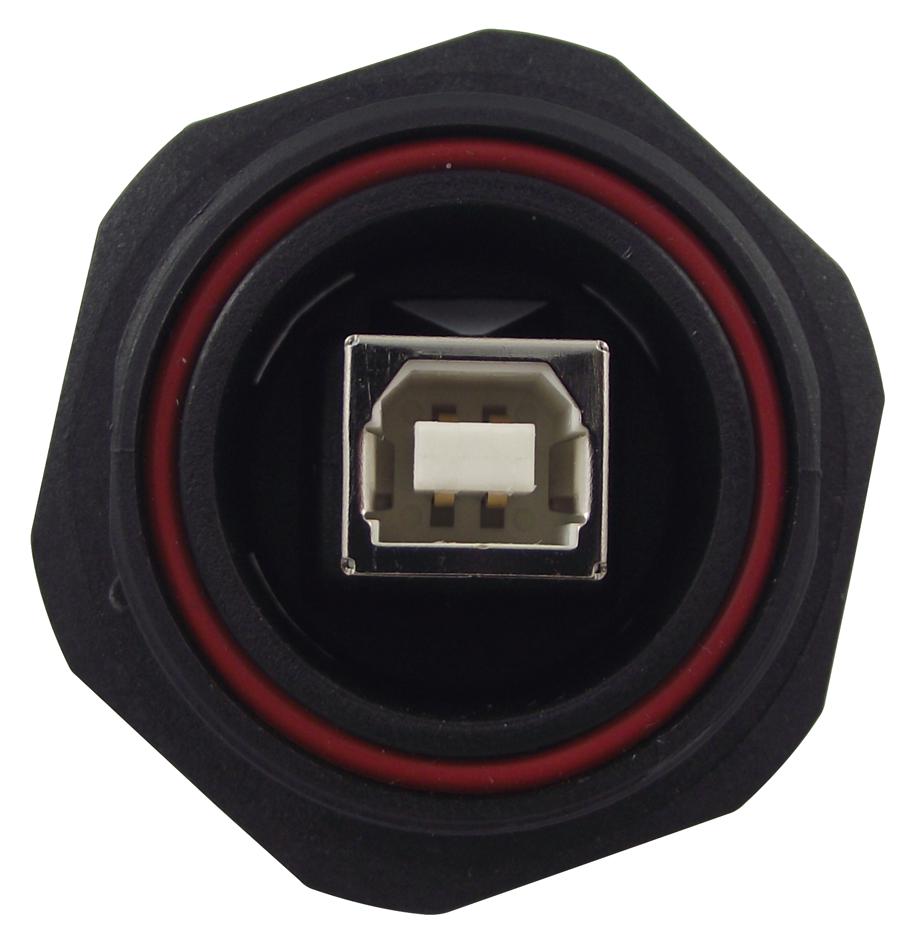 Bulgin Px0848/b Usb Adaptor, 2.0 Type B-Type A, Ip68