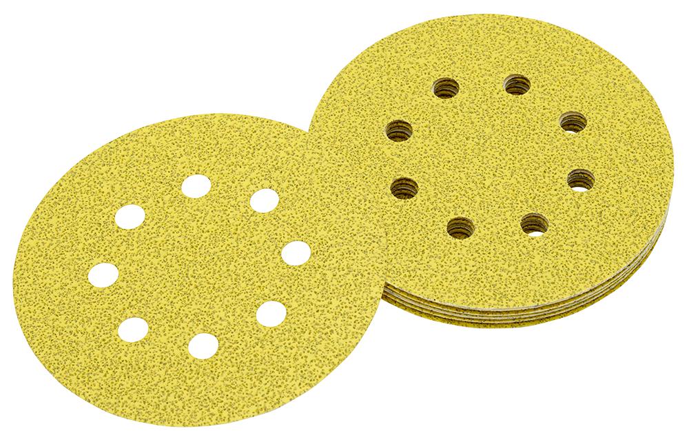 Dewalt Dt3103-Qz Sanding Discs, 125mm - Grit 80 (Pk 10)