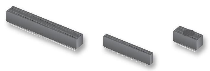 Samtec Rsm-103-02-L-S-Tr Socket, 1.27 X 2.54mm, Smd, 1X3Way