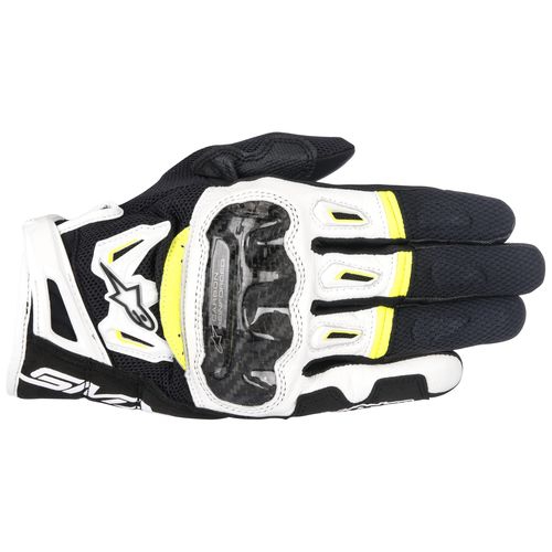 Alpinestars SMX-2 Air Carbon V2 Black White Yellow Size S