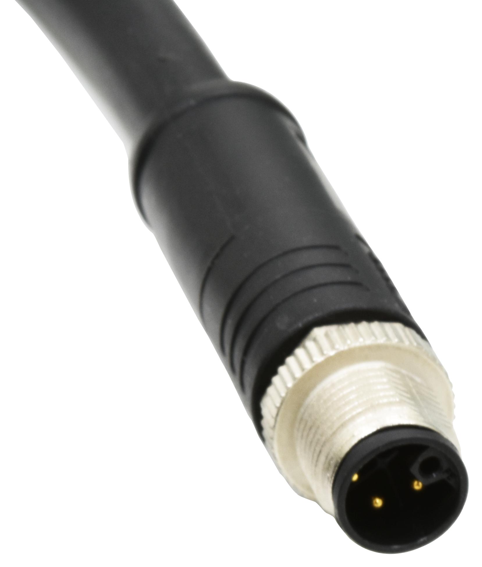 Amphenol LTW M12L-05Bmm-Sl8H05 Sensor Cord, 5P M12 Plug-Free End, 16.4