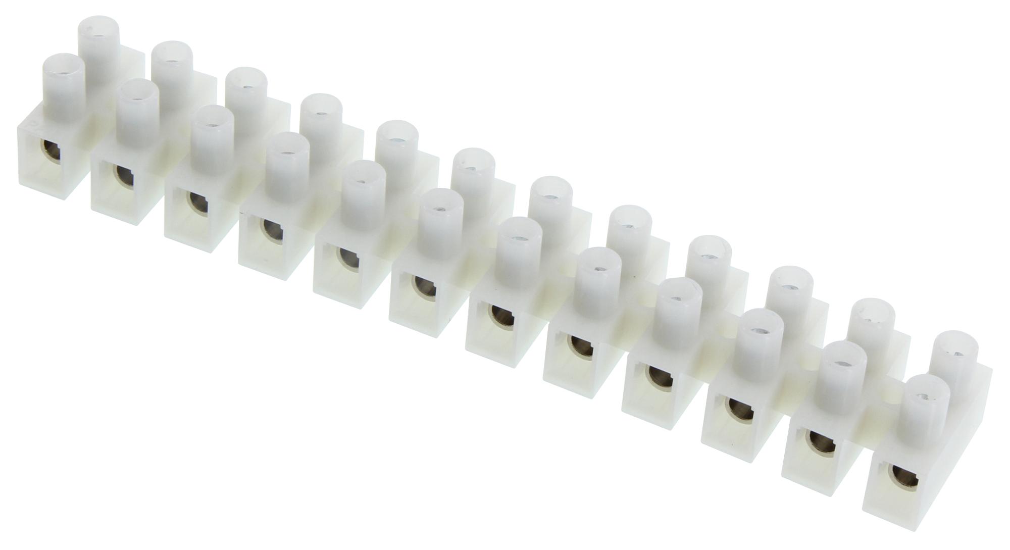 Ideal 89-612 Terminal Block, Barrier, 12 Position, 22-10Awg