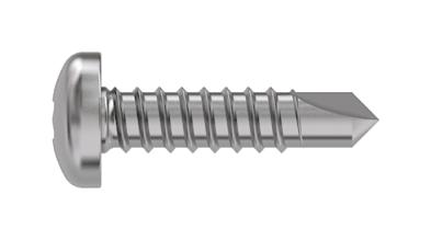 TR Fastenings 4.2 X 19 Ptstdx Z100 Din7504 Pan Head Screw, Steel, 4.2mm X 19mm