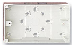 Honeywell 2183Whi Pvc Surface Box, 2-Gang, 1X Push-Out