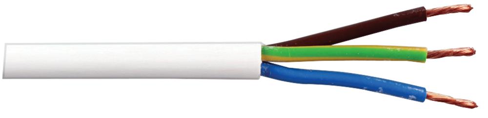 Pro Elec Pel01110 Cable 2183Y 0.75mm White 5M