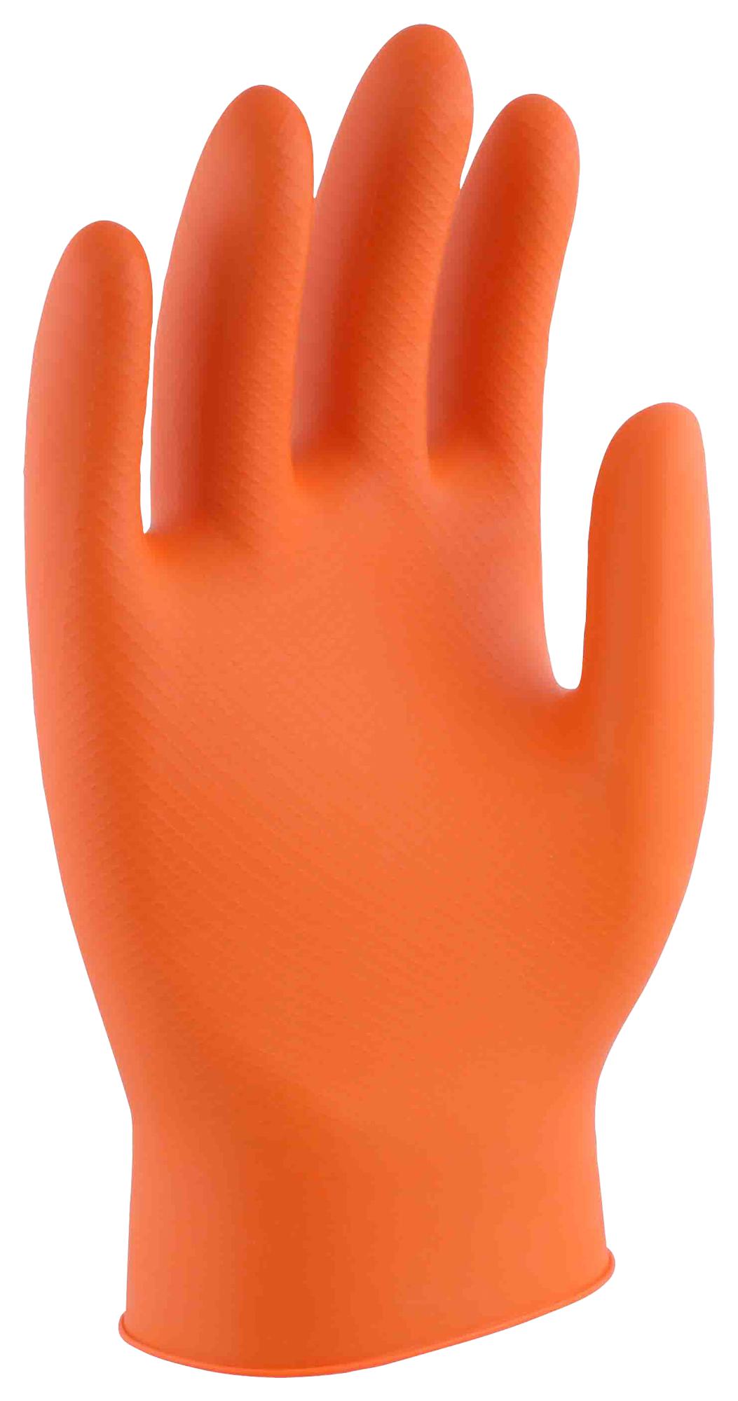 Uci G/dg-Maxim/or(F)/xl Gloves, NItrile, Orange, Xl