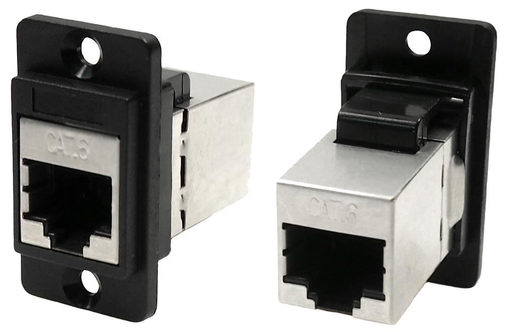 Cliff Electronic Components Cp30722S Adapter, Rj45 8P Jack-Jack, Cat6, Shld