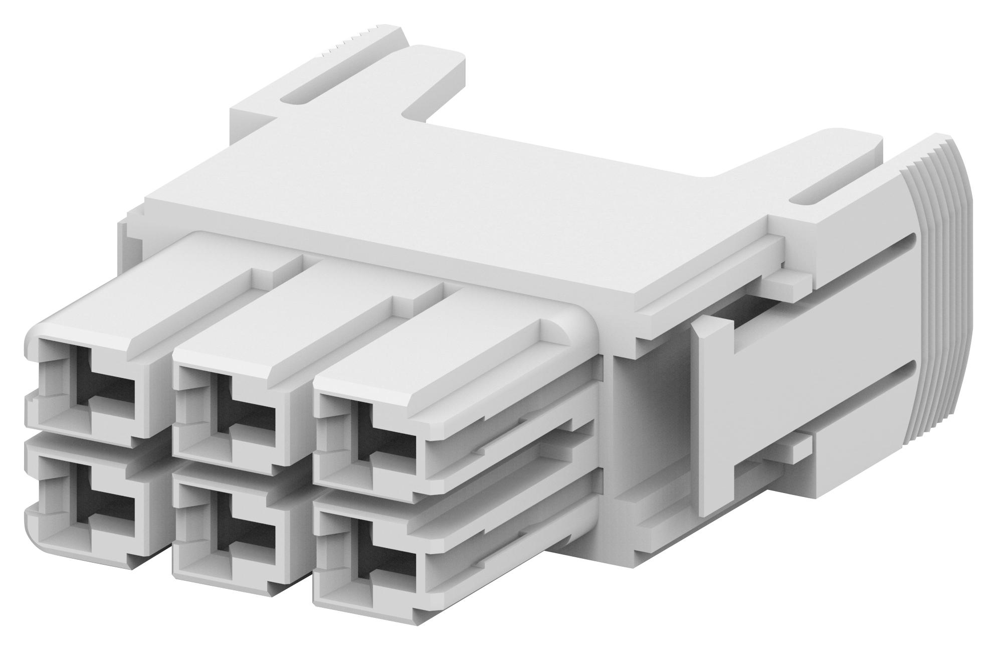 Amp Connectors / Te Connectivity 2312736-2 Heavy Duty Module, Rcpt, 6Pos, 16A