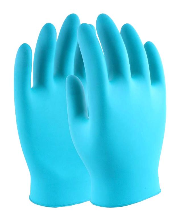 Uci G/dgnf/ver(D)/m Gloves, NItrile, Green, Medium