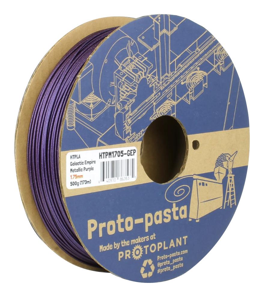 Protopasta Htpm2805-Gep 3D Filament, 2.85mm, Htpla, Purple, 500G