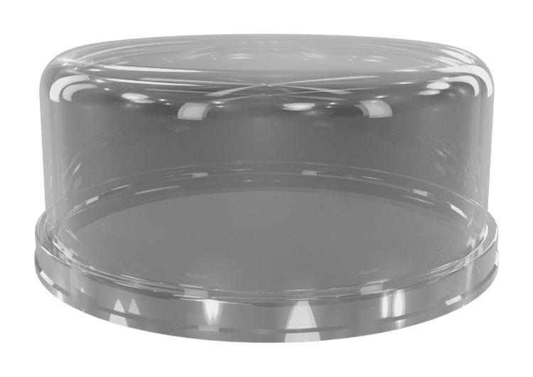 Amphenol Fls-C80-351-000 Dome Cover, Luminaire, 80mm x 35mm, Grey