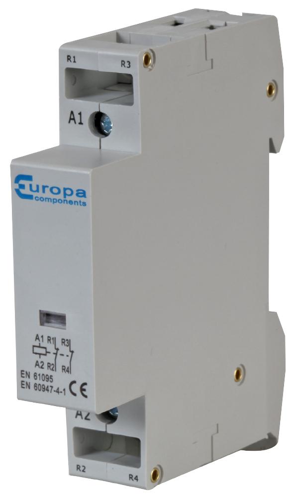 Europa Euc1-20-2Nob 2 Pole Modular Contactor 20A N/0 24Vac