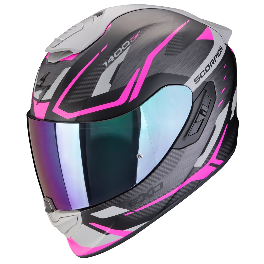 Scorpion EXO-1400 Evo II Air Accord Matt Black Pink Full Face Helmet XS