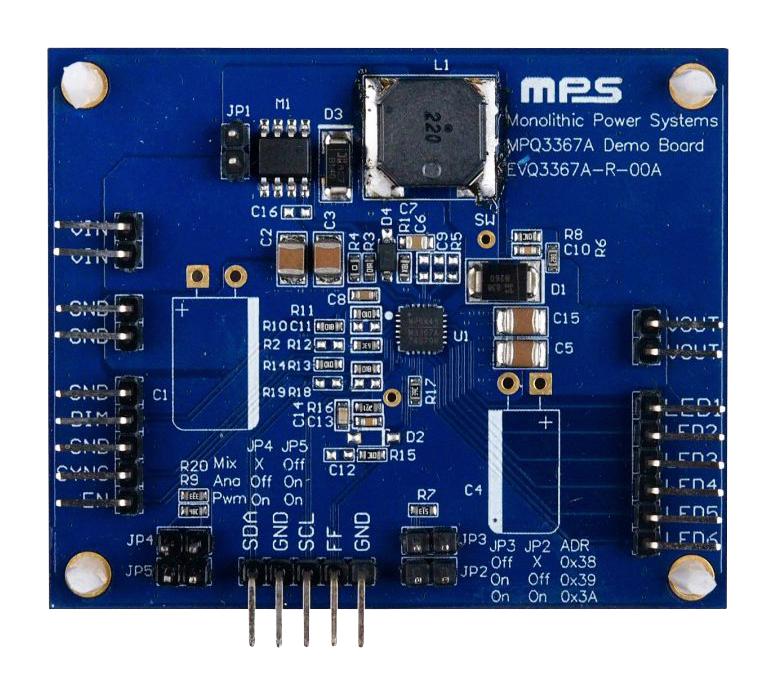 Monolithic Power Systems (Mps) Evq3367A-R-00A Evaluation Board, Boost Led Driver