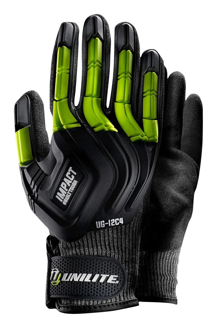 Unilite International Ug-I2C4 S Impact Gloves, Hppe, Black, Full, S