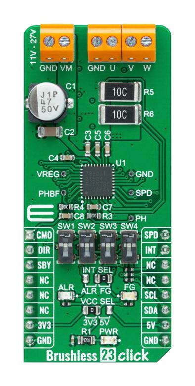 MikroElektronika Mikroe-5100 Brushless 23 Click Add-On Board, Bldc